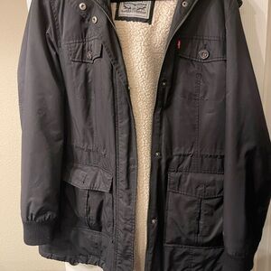 Levi's Dark Jacket with Sherpa Interior